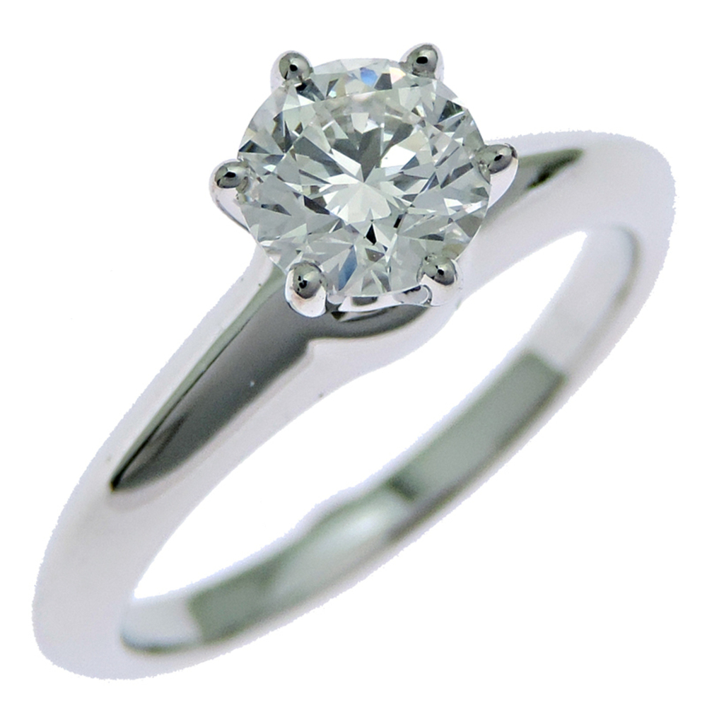 TIFFANY & CO. Silver Diamond Ring